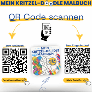 Sharing is caring - teile das Mein Kritzel-Doodle-Malbuch und hilf dabei, das Malbuch bekannter zu machen!