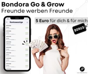 Bondora Go and Grow Rendite Rechner by JP - Freunde werben Freunden - 5 Euro Bonus