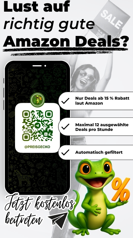 Amazon Deals Telegram: PreisGecko Kanal per QR Code beitreten